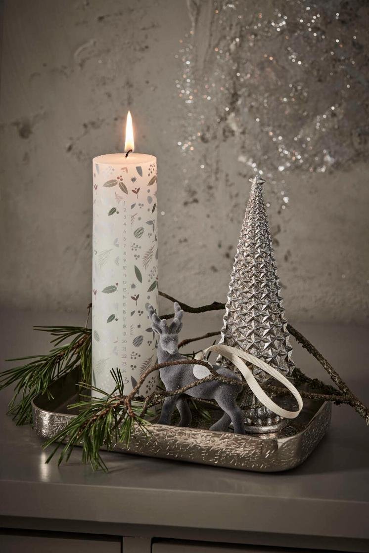 Lene Bjerre Lavia Serviertablett 30,5 cm, Silber