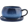 Lene Bjerre Amera Tasse mit Untertasse 40 cl, Blau