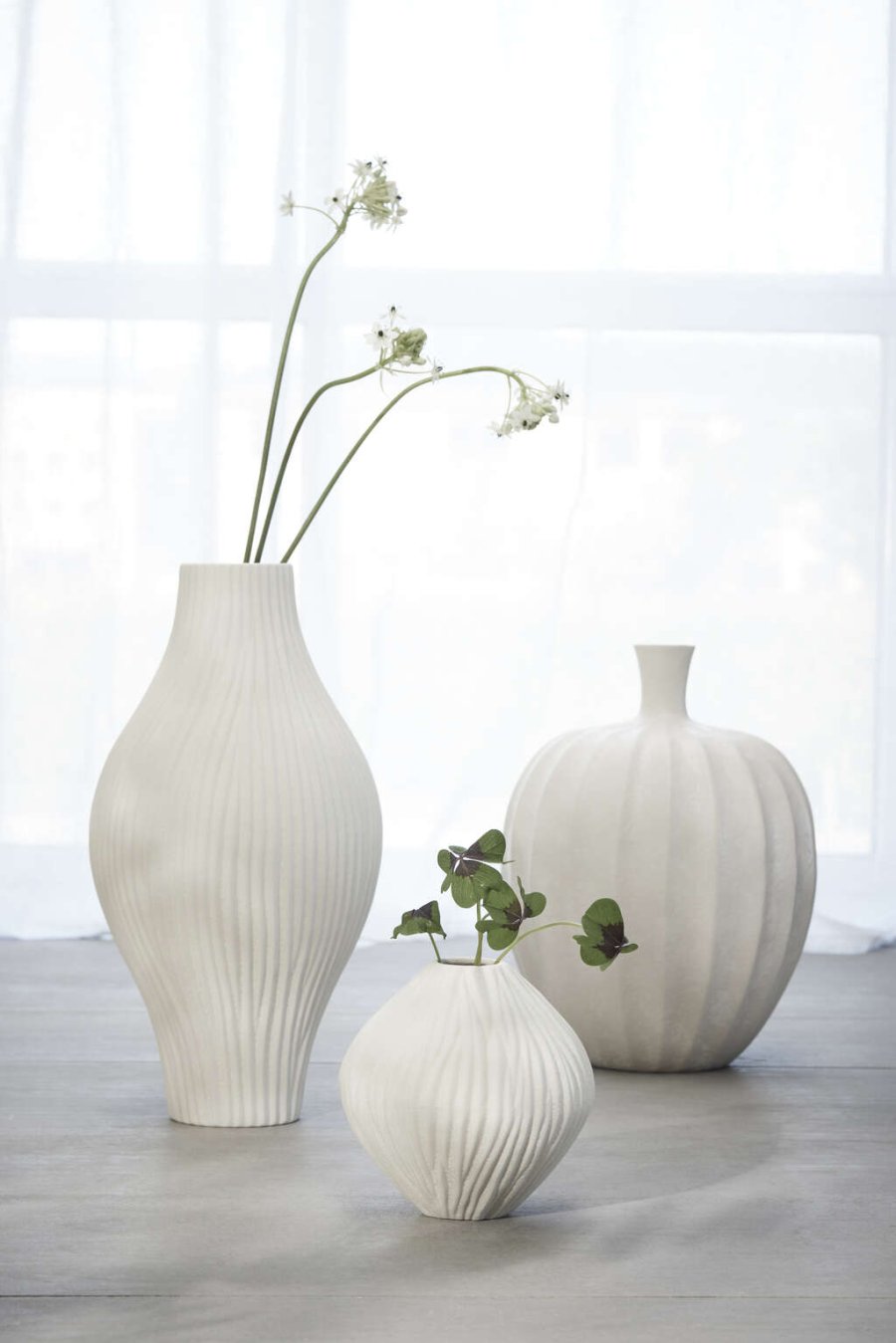 Lene Bjerre Esme Vase H42 cm, Offwhite