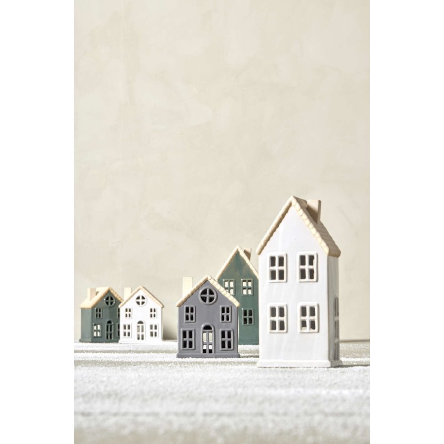 Lene Bjerre Hollia Lyshus H29 cm, Mrk Grn