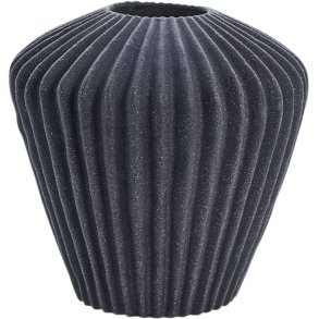 Lene Bjerre Susia Vase H16,5 cm, Dunkelgrau