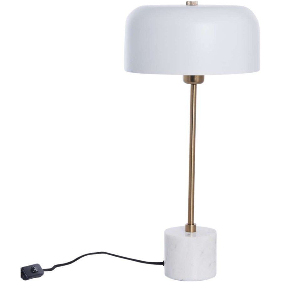 Lene Bjerre Sofillia Tischlampe H53 cm, Wei/Marmor