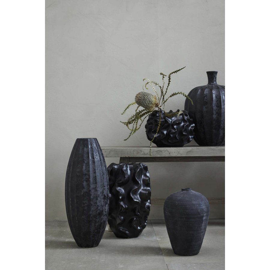 Lene Bjerre Sannia Vase H20,5 cm, Schwarz