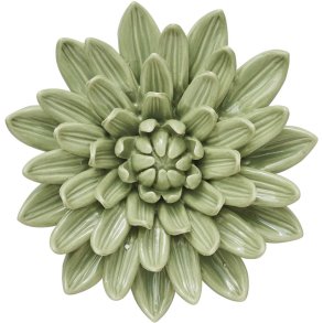 Lene Bjerre Floria Wanddekoration 13x13 cm, Staubiges Grn/Gebrochenes Wei