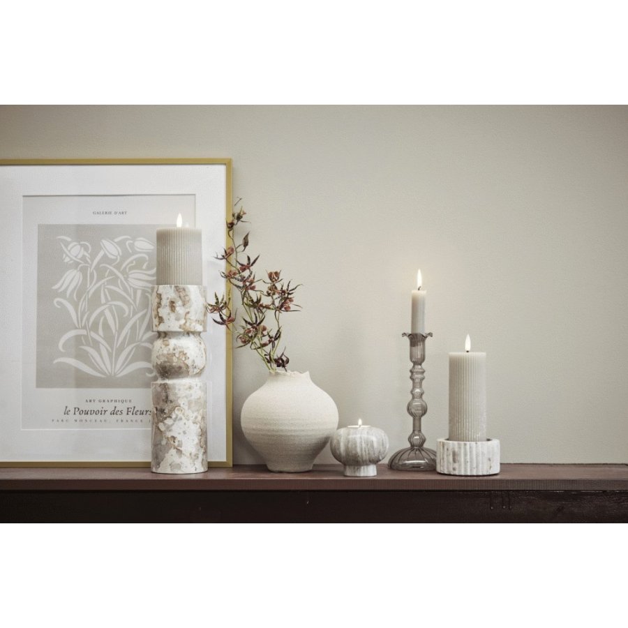 Lene Bjerre Astalina Kerzenhalter H23 cm, Grau