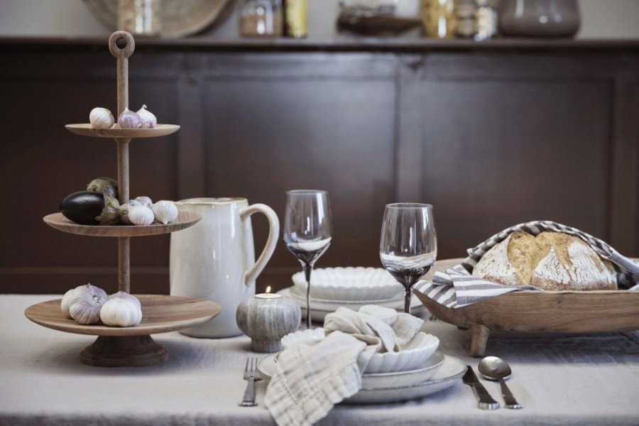 Lene Bjerre Elina Kerzenhalter 9 cm, Dunkler Sand