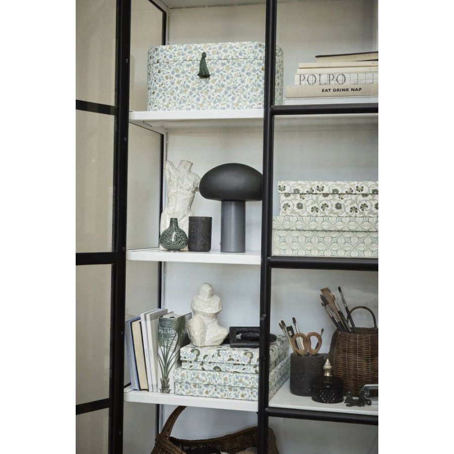 Lene Bjerre Ellen Aufbewahrungsbox 2er Set klein, Weiß/Blau