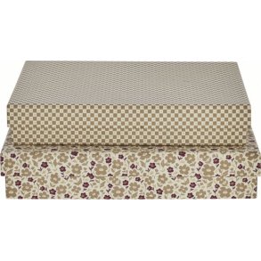Lene Bjerre Ellen Aufbewahrungsbox 2er Set klein, Cremeweiß/Beige