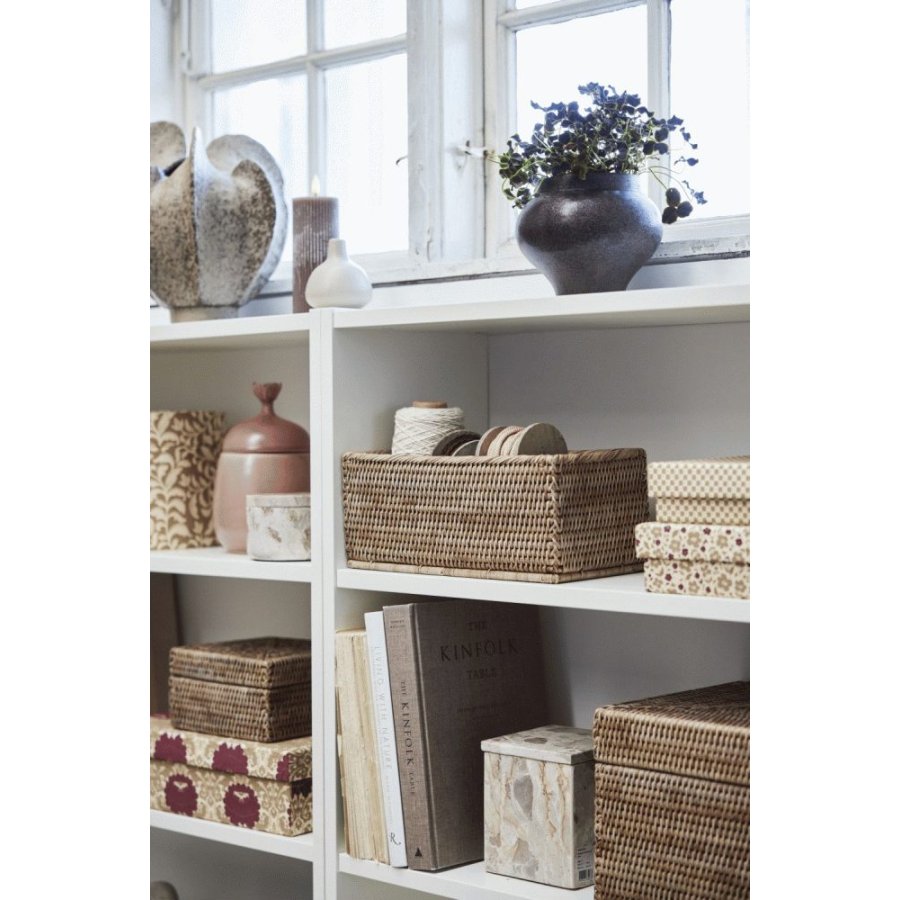 Lene Bjerre Ellen Aufbewahrungsbox 2er Set groß, Cremeweiß/Beige