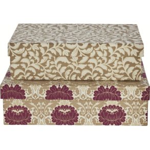 Lene Bjerre Ellen Aufbewahrungsbox 2er Set groß, Cremeweiß/Beige