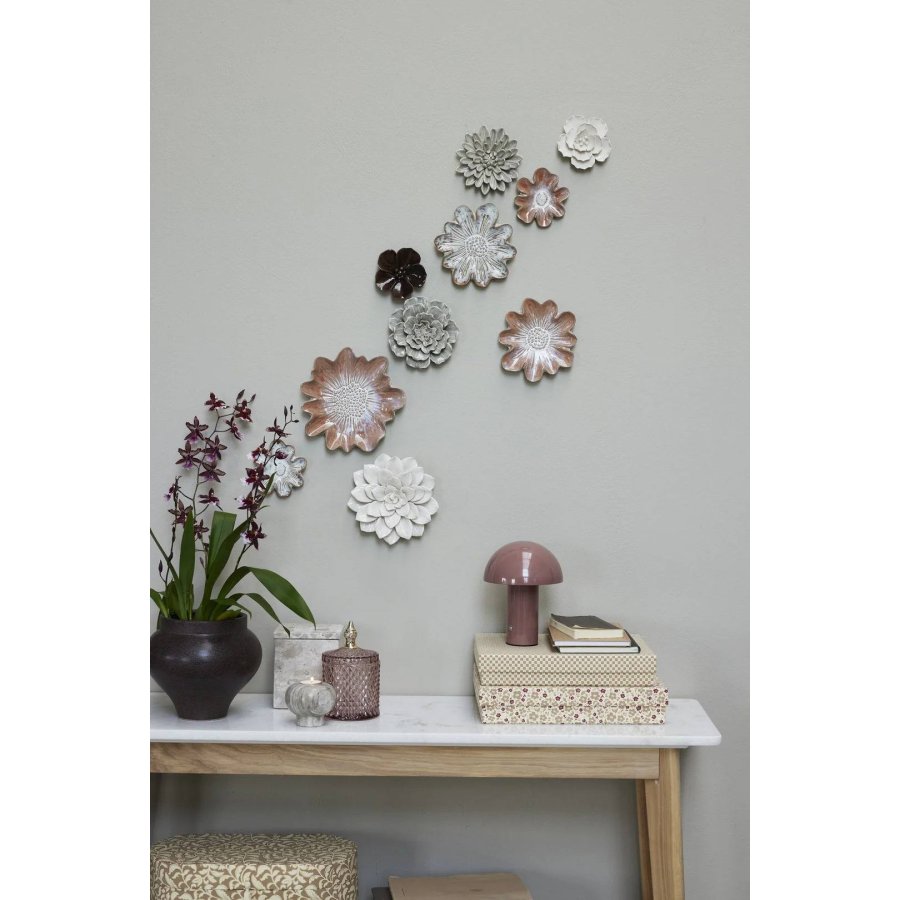 Lene Bjerre Floria Wanddekoration 13,5 cm, Grau