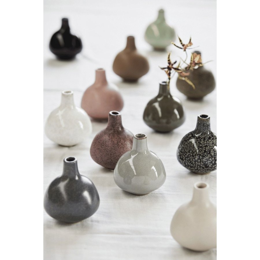 Lene Bjerre Helene Vase H9 cm, Grau