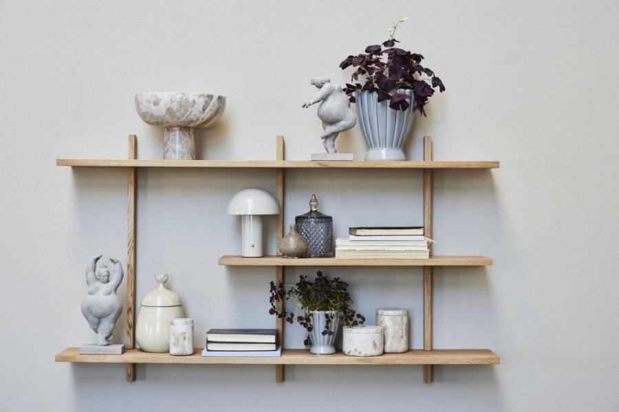 Lene Bjerre Helinna Deko Übertöpfe H22 cm, Staubiges Grün