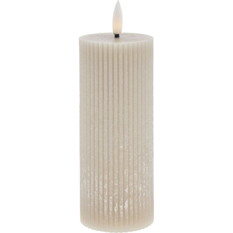 Lene Bjerre Lillia Stumpenkerze LED 6xH15 cm, Sand