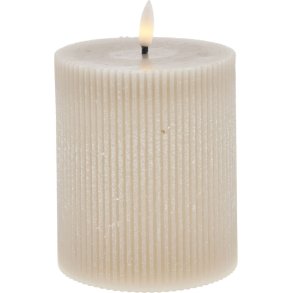 Lene Bjerre Lillia Stumpenkerze LED 10xH12 cm, Sand