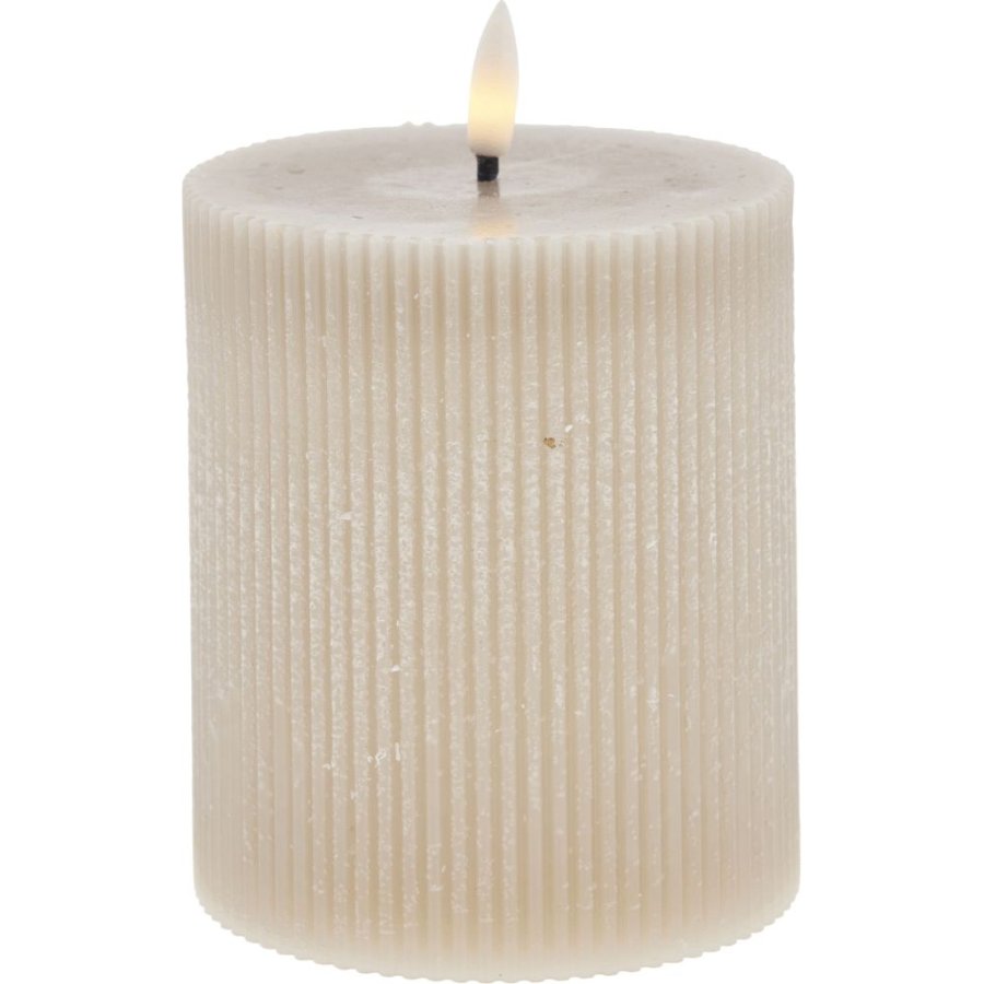 Lene Bjerre Lillia Stumpenkerze LED 10xH12 cm, Sand