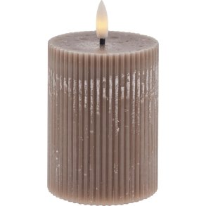 Lene Bjerre Lillia Stumpenkerze LED 7,5xH10 cm, Rosa