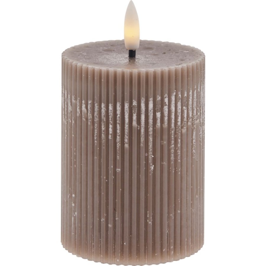 Lene Bjerre Lillia Stumpenkerze LED 7,5xH10 cm, Rosa