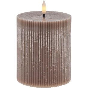 Lene Bjerre Lillia Stumpenkerze LED 10xH12 cm, Rosa