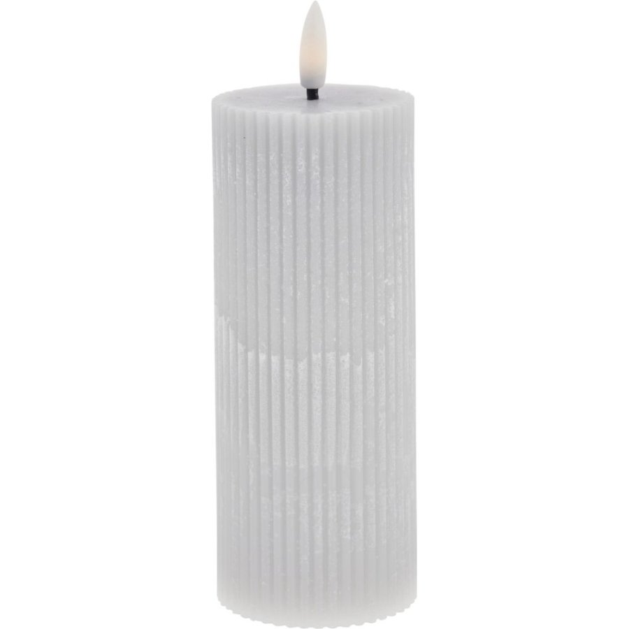 Lene Bjerre Lillia Stumpenkerze LED 6xH15 cm, Grau