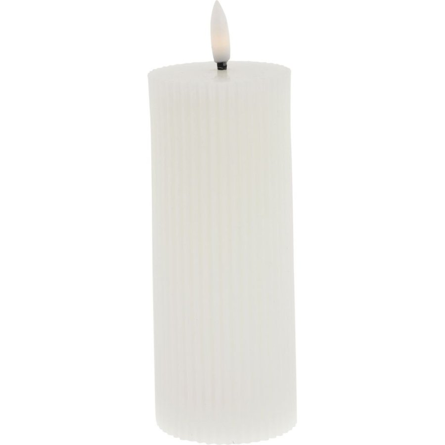 Lene Bjerre Lillia Stumpenkerze LED 6xH15 cm, Weiß