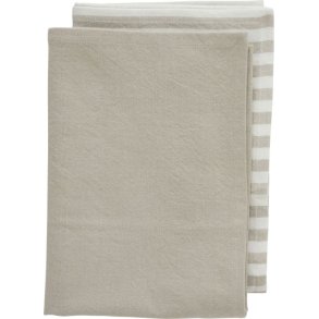 Lene Bjerre Estrille Geschirrtuch 2er Set 50x70 cm, Sand