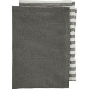 Lene Bjerre Estrille Geschirrtuch 2er Set 50x70 cm, Grau