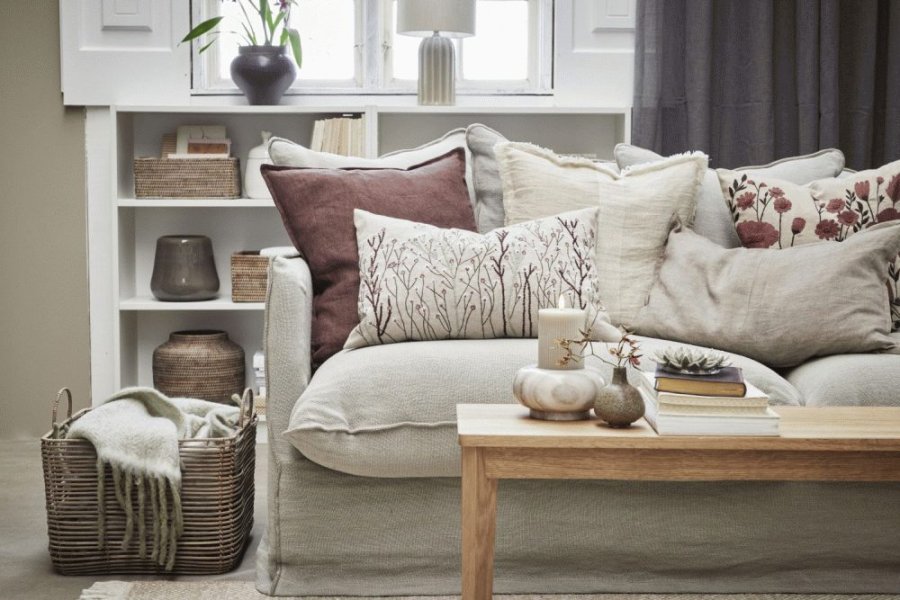 Lene Bjerre Elia Kissenbezug 60x40 cm, Sand