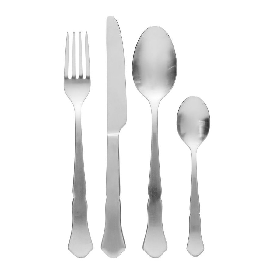 Lene Bjerre Dicte Besteck 16-teilig, Silberfarbenes Finish