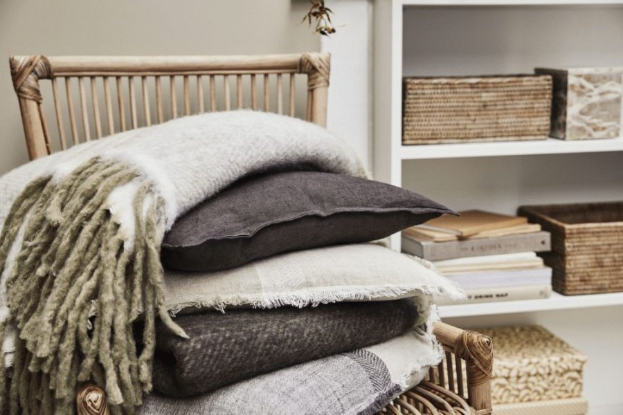 Lene Bjerre Essia Decke 130x170 cm, Cremefarben