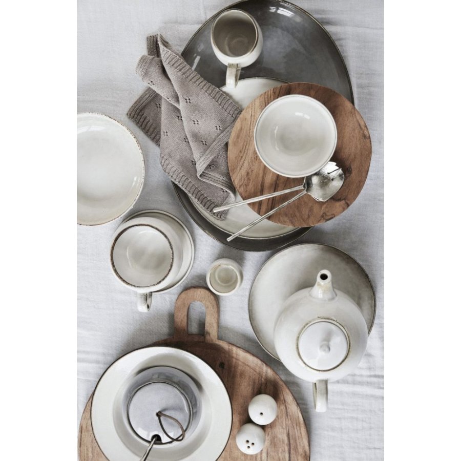 Lene Bjerre Caia Spültuch 2er Set 28x28 cm, Taupe