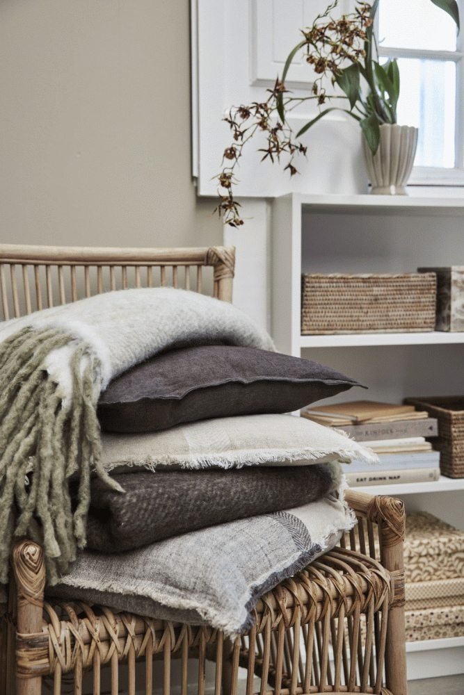 Lene Bjerre Efina Kissenbezug 60x40 cm, Braun