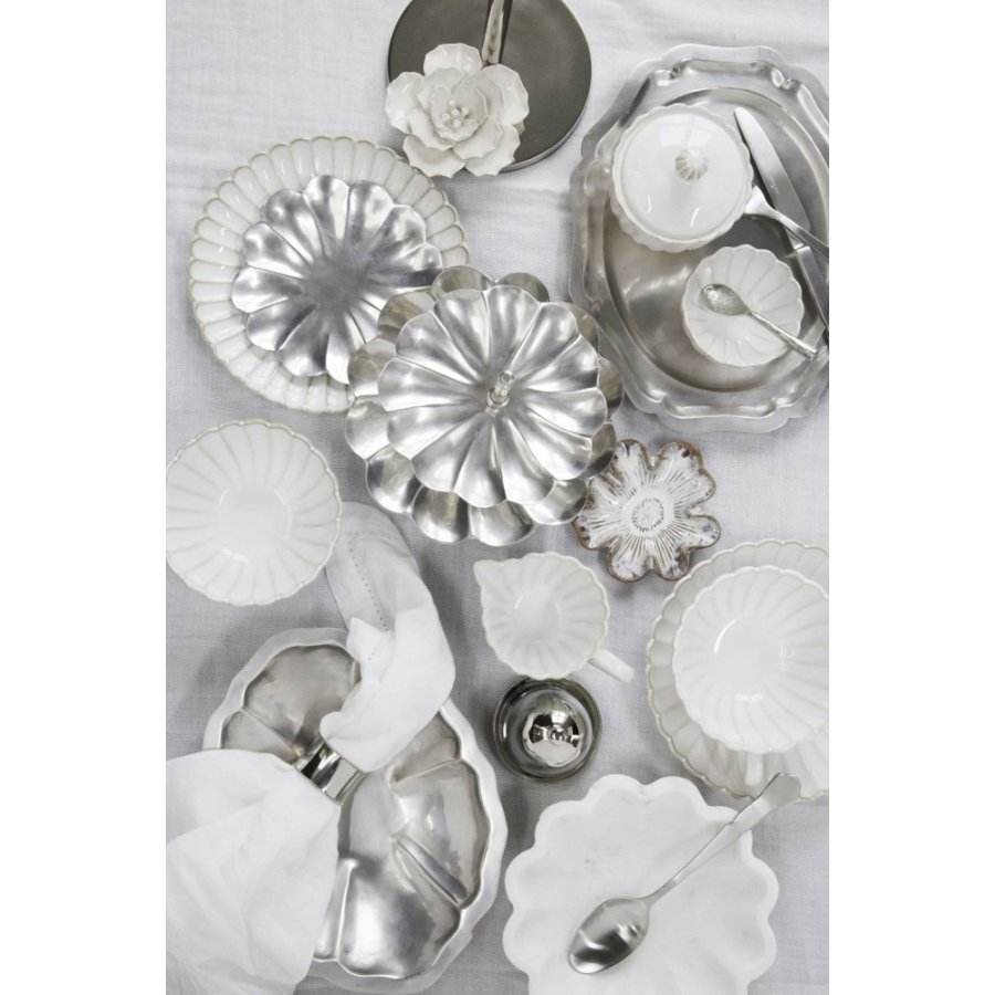 Lene Bjerre Philine Servierplatte 19,5x25,5 cm, Silberfarbenes Finish