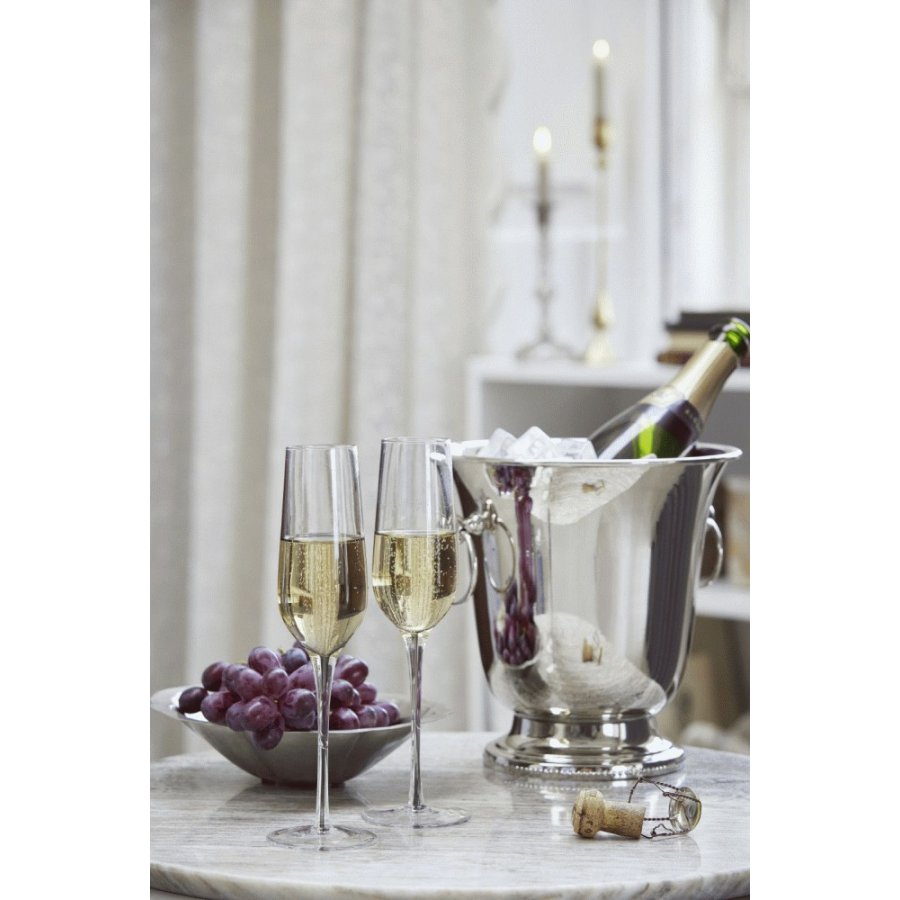 Lene Bjerre Philine Servierplatte 17x22,5 cm, Silberfarbenes Finish