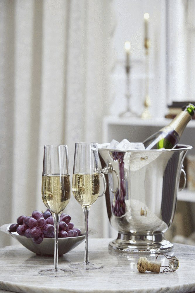 Lene Bjerre Philine Servierplatte 17x22,5 cm, Silberfarbenes Finish