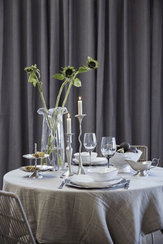 Lene Bjerre Philine Teller 31 cm, Silberfarbenes Finish