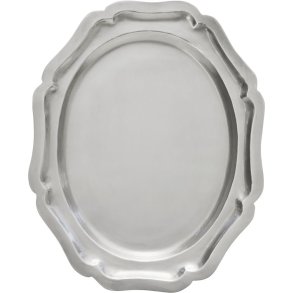 Lene Bjerre Philine Servierplatte 23,5x29 cm, Silberfarbenes Finish