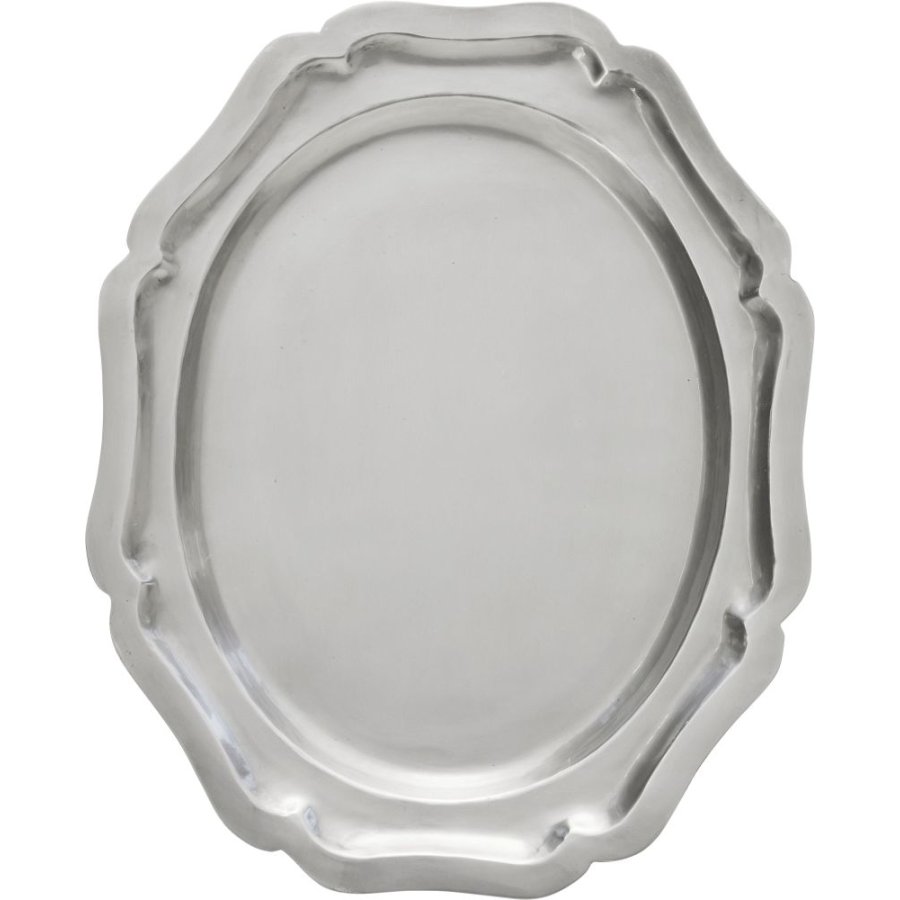 Lene Bjerre Philine Servierplatte 23,5x29 cm, Silberfarbenes Finish