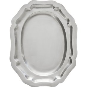 Lene Bjerre Philine Servierplatte 18,5x24 cm, Silberfarbenes Finish