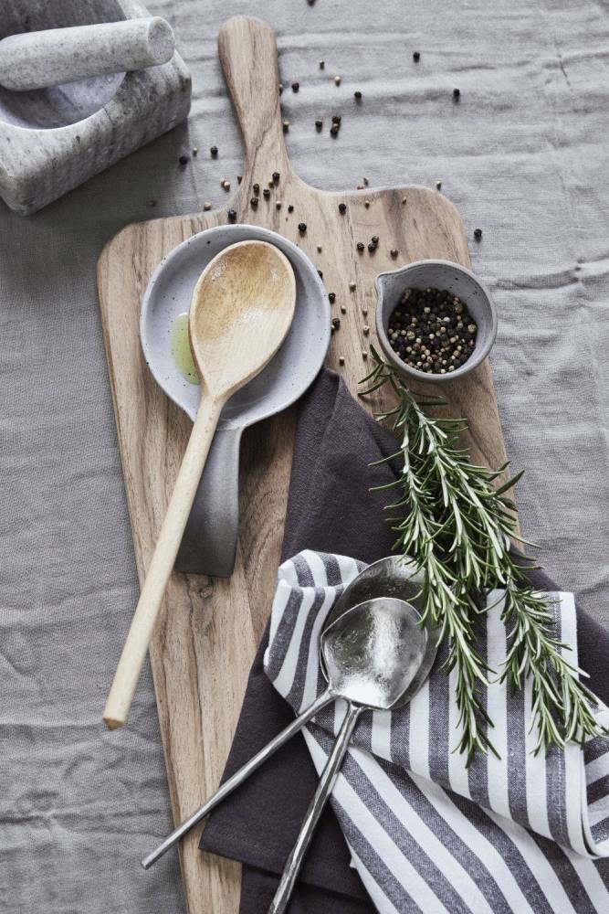 Lene Bjerre Demilla Salatbesteck 2-teilig 28 cm, Silberfarbenes Finish