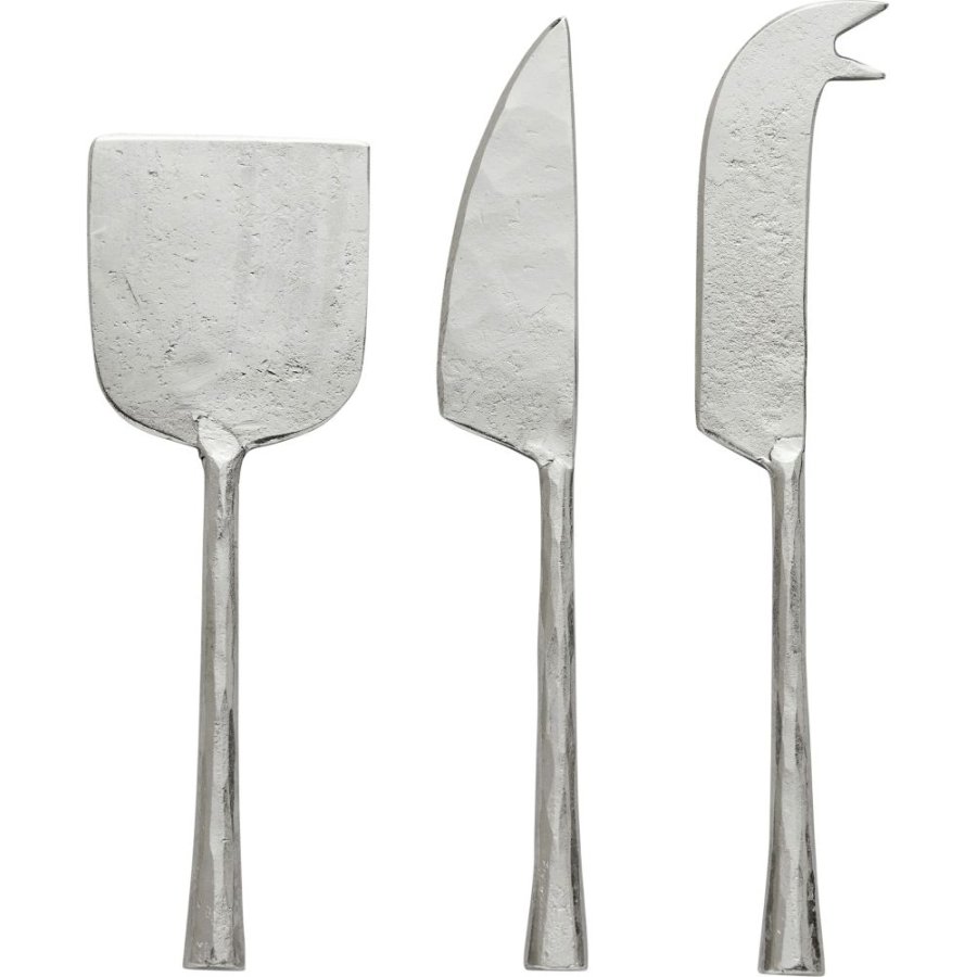 Lene Bjerre Demilla Käsemesser 3-teilig, Silberfarbenes Finish