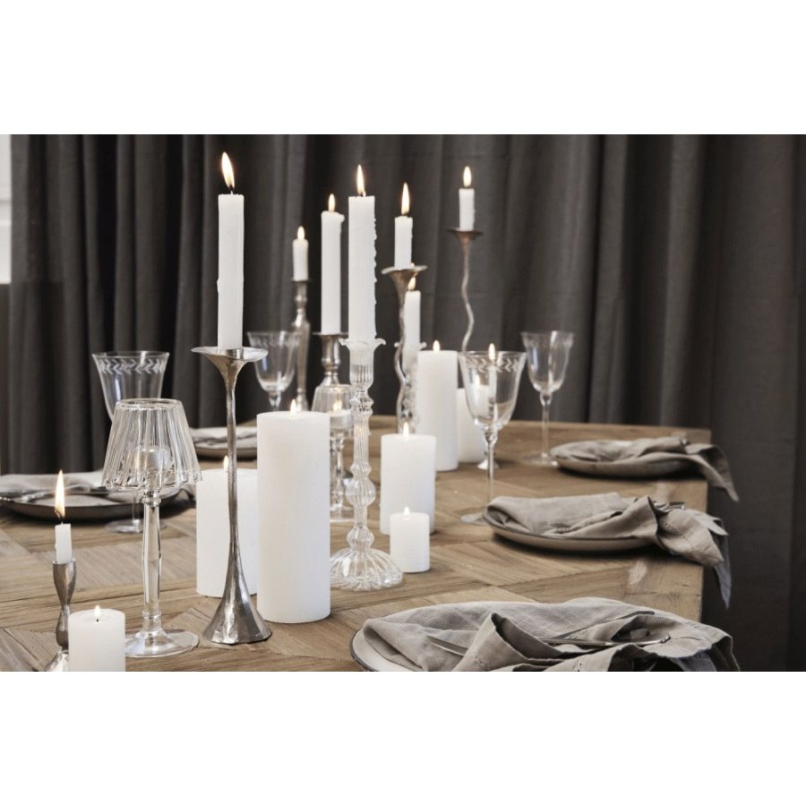 Lene Bjerre Cala Kerzenhalter H27 cm, Silberfarbenes Finish
