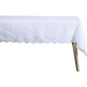 Lene Bjerre Anglaise Dug 140x320 cm, Hvid