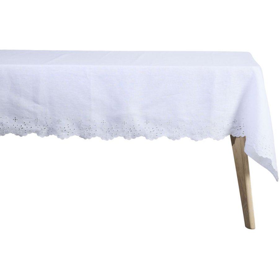 Lene Bjerre Anglaise Dug 140x320 cm, Hvid