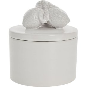 Lene Bjerre Limone Topf mit Deckel H13,5 cm, Wei&szlig;