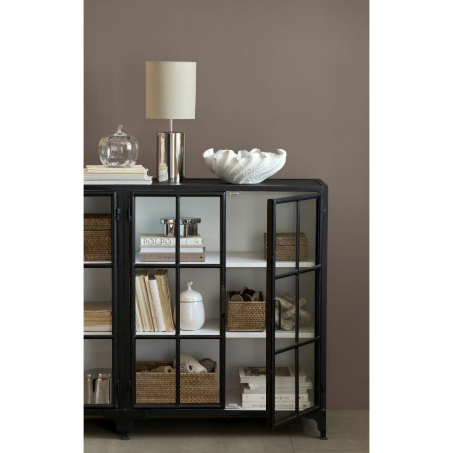 Lene Bjerre Brime Topf mit Deckel H8 cm, Silberfarbenes Finish