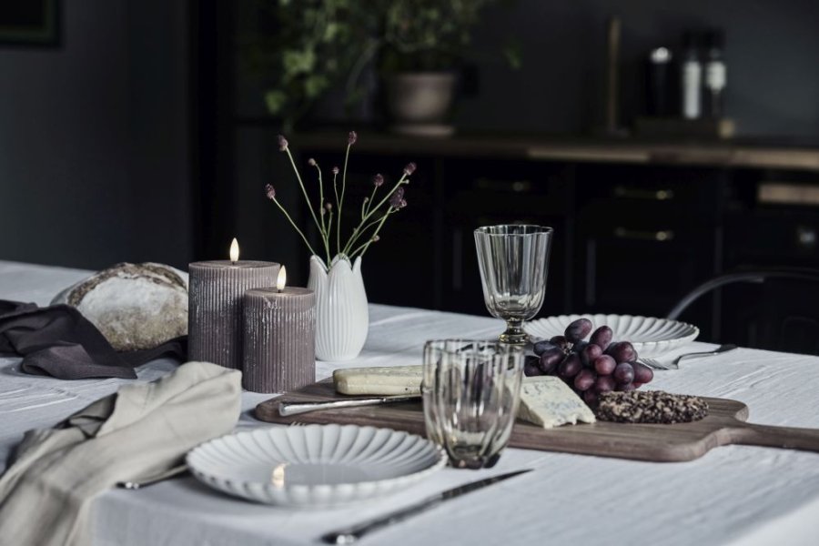 Lene Bjerre Floretta Wijnglas 27 cl, Taupe