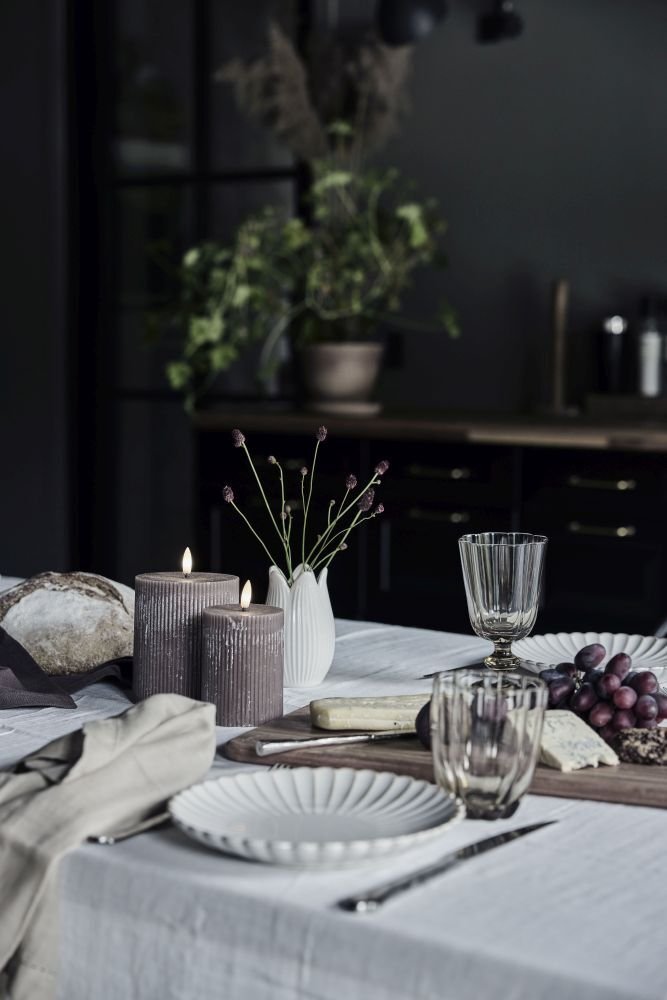 Lene Bjerre Floretta Vandglas 26 cl, Taupe