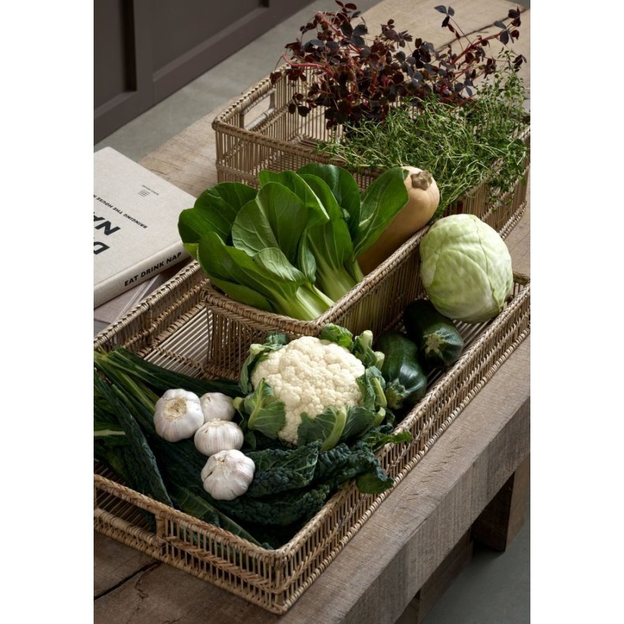 Lene Bjerre Nille Tablett 60 cm, Rattan/Bambus