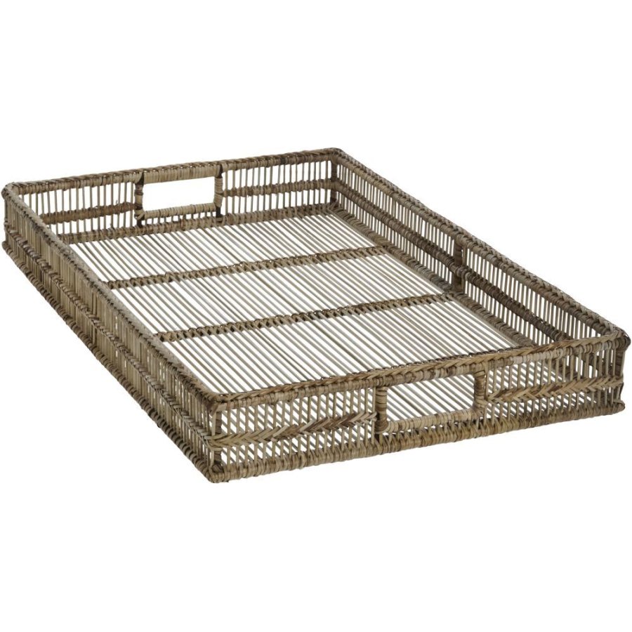 Lene Bjerre Nille Tablett 60 cm, Rattan/Bambus